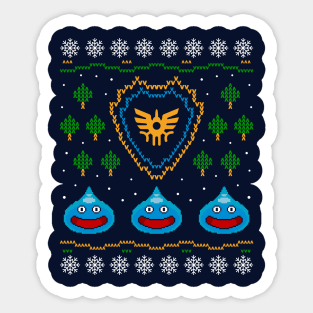 Slime Ugly Christmas Sweater Sticker